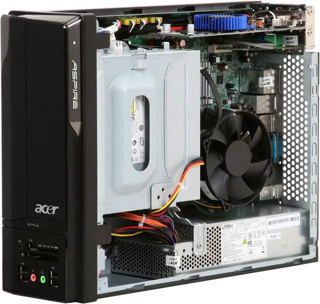 Alt view image 12 of 18 - Acer Desktop PC Aspire AX1700-U3700A Intel Pentium E2220 4GB DDR2 640GB HDD NVIDIA GeForce G100 Windows Vista Home Premium 64-bit