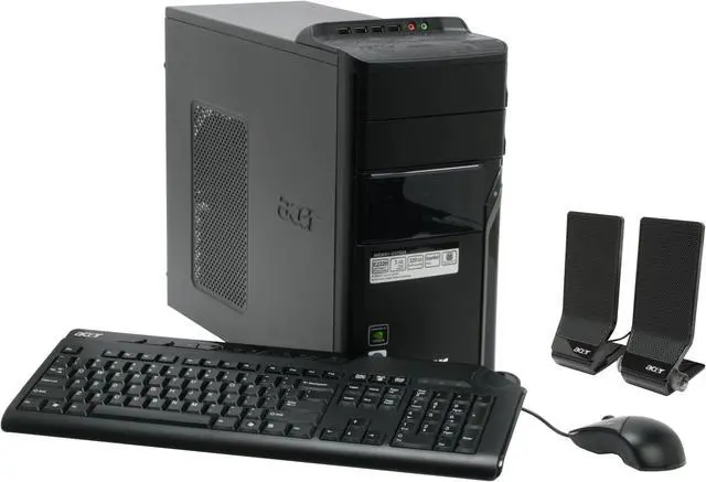 Main image of Acer Desktop PC Aspire AM3641-U3702A Intel Pentium E2220 3GB DDR2 320GB HDD NVIDIA GeForce 7100 Windows Vista Home Premium