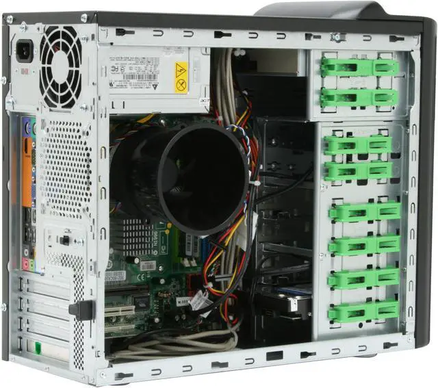 Alt view image 8 of 18 - Acer Desktop PC Aspire AM3641-U3702A Intel Pentium E2220 3GB DDR2 320GB HDD NVIDIA GeForce 7100 Windows Vista Home Premium