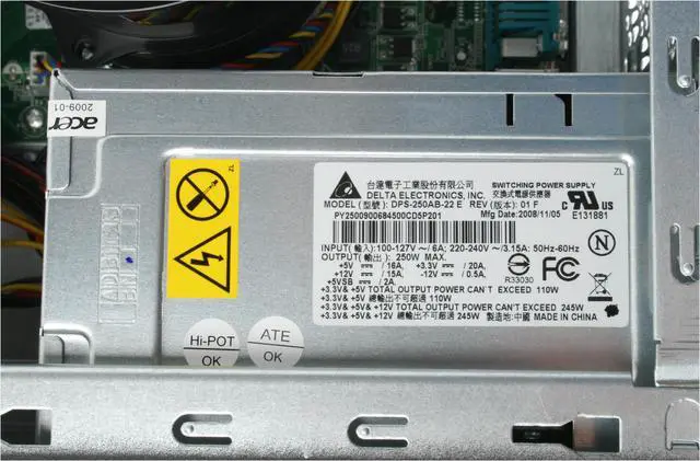 Alt view image 12 of 18 - Acer Desktop PC Aspire AM3641-U3702A Intel Pentium E2220 3GB DDR2 320GB HDD NVIDIA GeForce 7100 Windows Vista Home Premium