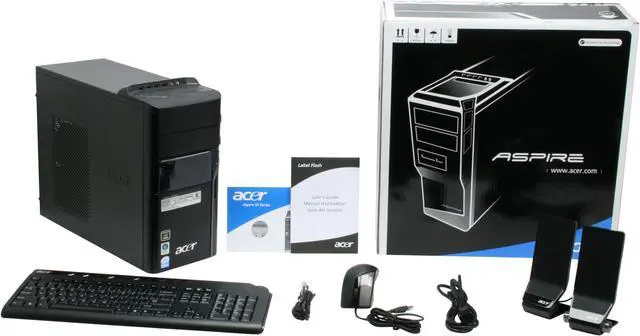 Alt view image 18 of 18 - Acer Desktop PC Aspire AM3641-U3702A Intel Pentium E2220 3GB DDR2 320GB HDD NVIDIA GeForce 7100 Windows Vista Home Premium