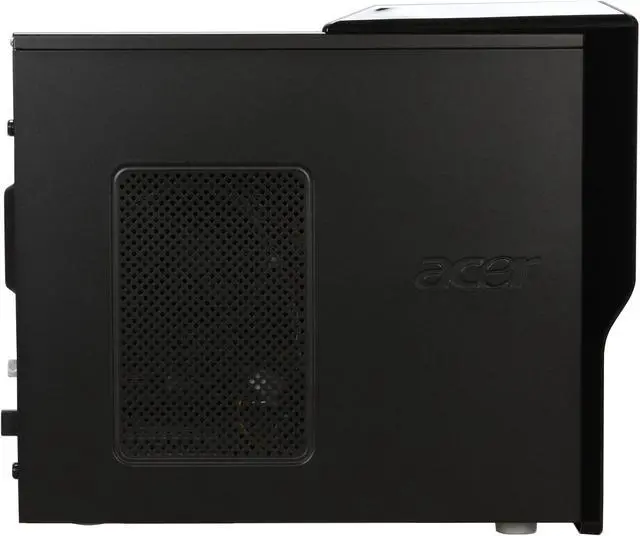 Alt view image 7 of 19 - Acer Desktop PC Aspire AM5641-U5630A Intel Core 2 Quad Q6600 4GB DDR2 320GB HDD NVIDIA GeForce 7100 Windows Vista Home Premium 64-bit
