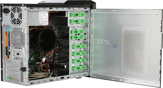 Alt view image 8 of 19 - Acer Desktop PC Aspire AM5641-U5630A Intel Core 2 Quad Q6600 4GB DDR2 320GB HDD NVIDIA GeForce 7100 Windows Vista Home Premium 64-bit