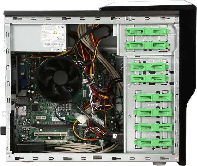 Alt view image 10 of 19 - Acer Desktop PC Aspire AM5641-U5630A Intel Core 2 Quad Q6600 4GB DDR2 320GB HDD NVIDIA GeForce 7100 Windows Vista Home Premium 64-bit