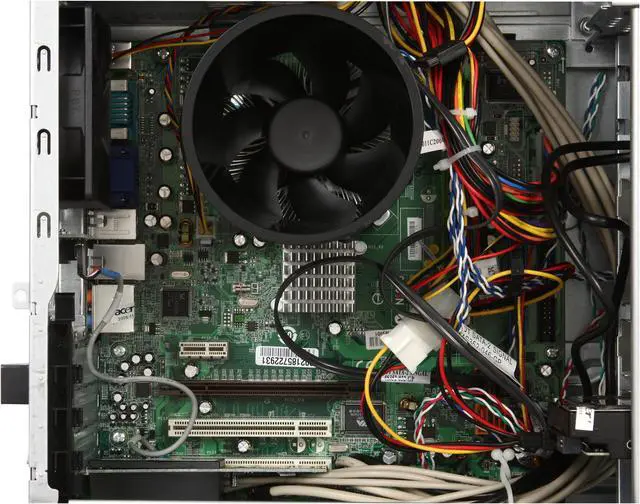 Alt view image 11 of 19 - Acer Desktop PC Aspire AM5641-U5630A Intel Core 2 Quad Q6600 4GB DDR2 320GB HDD NVIDIA GeForce 7100 Windows Vista Home Premium 64-bit