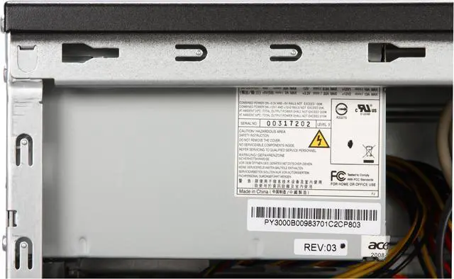 Alt view image 12 of 19 - Acer Desktop PC Aspire AM5641-U5630A Intel Core 2 Quad Q6600 4GB DDR2 320GB HDD NVIDIA GeForce 7100 Windows Vista Home Premium 64-bit