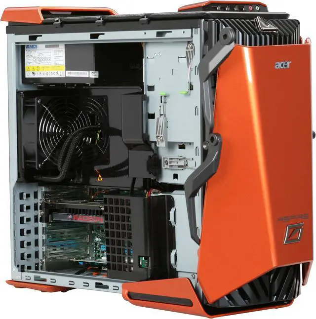 Alt view image 14 of 20 - Acer Desktop PC Aspire Predator AG7710-U7792A Intel Core i7-965 12GB DDR3 1TB HDD ATI Radeon HD 4870 X2 Windows Vista Home Premium 64-bit