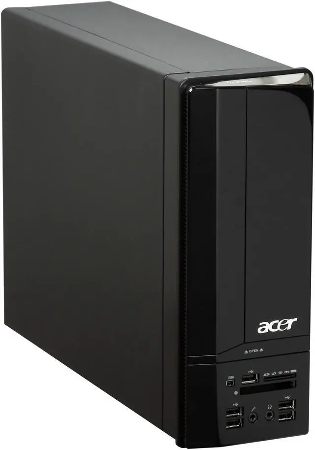 Alt view image 2 of 13 - Acer Desktop PC Aspire AX1200-B1781A AMD Athlon X2 4050e 4GB DDR2 320GB HDD NVIDIA GeForce 8200 Windows Vista Home Premium 64-bit