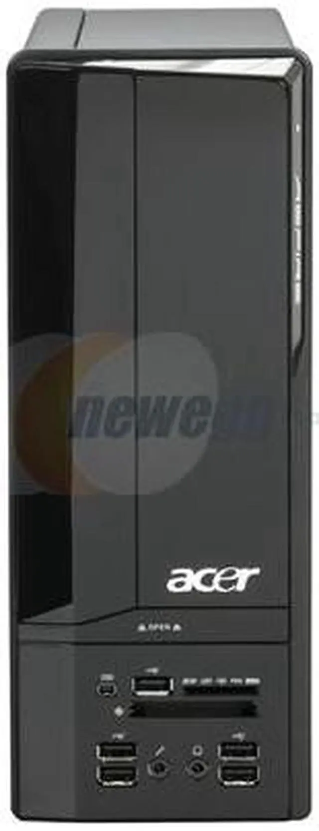 Alt view image 3 of 13 - Acer Desktop PC Aspire AX1200-B1781A AMD Athlon X2 4050e 4GB DDR2 320GB HDD NVIDIA GeForce 8200 Windows Vista Home Premium 64-bit