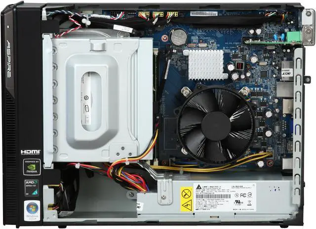 Alt view image 6 of 13 - Acer Desktop PC Aspire AX1200-B1781A AMD Athlon X2 4050e 4GB DDR2 320GB HDD NVIDIA GeForce 8200 Windows Vista Home Premium 64-bit