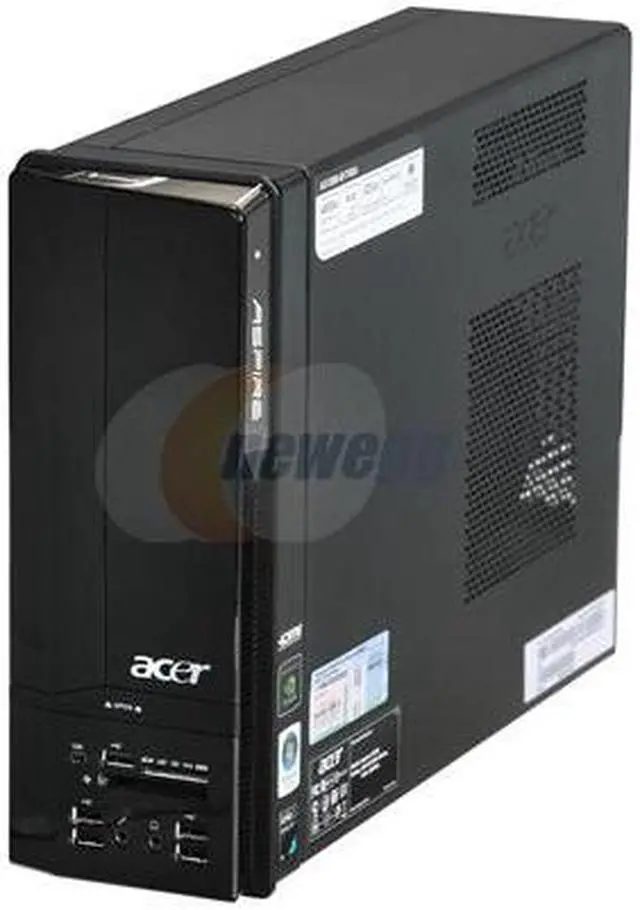 Alt view image 3 of 13 - Acer Desktop PC Aspire AX1200-B1792A AMD Athlon X2 4850e 4GB DDR2 320GB HDD NVIDIA GeForce 8200 Windows Vista Home Premium 64-bit