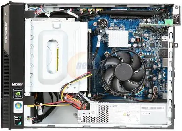 Alt view image 6 of 13 - Acer Desktop PC Aspire AX1200-B1792A AMD Athlon X2 4850e 4GB DDR2 320GB HDD NVIDIA GeForce 8200 Windows Vista Home Premium 64-bit