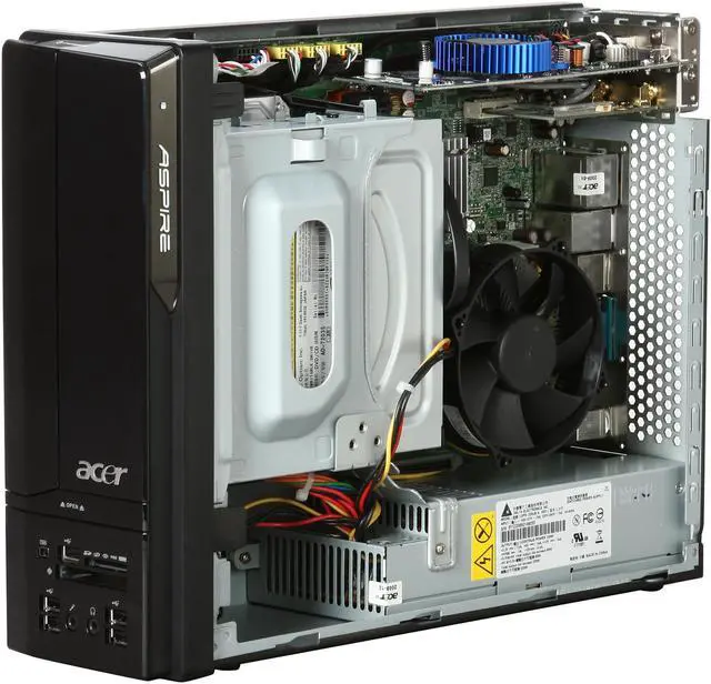 Alt view image 8 of 10 - Acer Desktop PC Aspire AX1700-U3793A Intel Core 2 Duo E7300 4GB DDR2 750GB HDD NVIDIA GeForce G100 Windows Vista Home Premium 64-bit