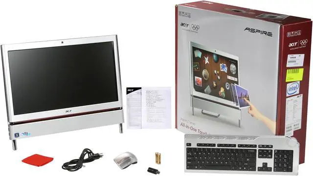 Alt view image 8 of 8 - Acer Desktop PC AZ5610-U9072 Intel Pentium E5300 4GB DDR3 320GB HDD 23" Touchscreen Windows 7 Home Premium 64-bit