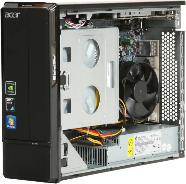 Alt view image 7 of 9 - Acer Desktop PC Aspire AX1301-U9052 AMD Athlon II X2 215 4GB DDR2 750GB HDD NVIDIA GeForce G210 Windows 7 Home Premium 64-bit