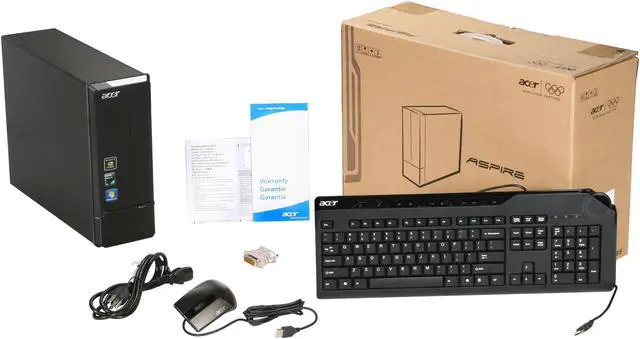 Alt view image 9 of 9 - Acer Desktop PC Aspire AX1301-U9052 AMD Athlon II X2 215 4GB DDR2 750GB HDD NVIDIA GeForce G210 Windows 7 Home Premium 64-bit