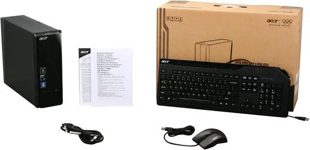Alt view image 9 of 9 - Acer Desktop PC Aspire AX1301-U1302 AMD Athlon II X2 215 4GB DDR2 750GB HDD NVIDIA GeForce 9200 Windows 7 Home Premium 64-bit