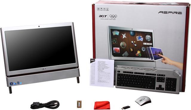 Alt view image 8 of 8 - Acer Desktop PC AZ5600-U1352 Intel Core 2 Quad Q8200S 4GB DDR3 1TB HDD 23" Touchscreen Windows 7 Home Premium 64-bit