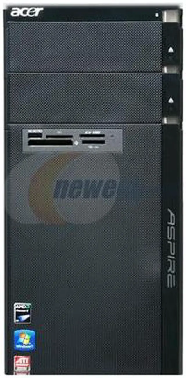 Alt view image 2 of 11 - Acer Desktop PC Aspire AM3400-U2052 AMD Phenom II X4 820 6GB DDR3 640GB HDD ATI Radeon HD 5450 Windows 7 Home Premium 64-bit