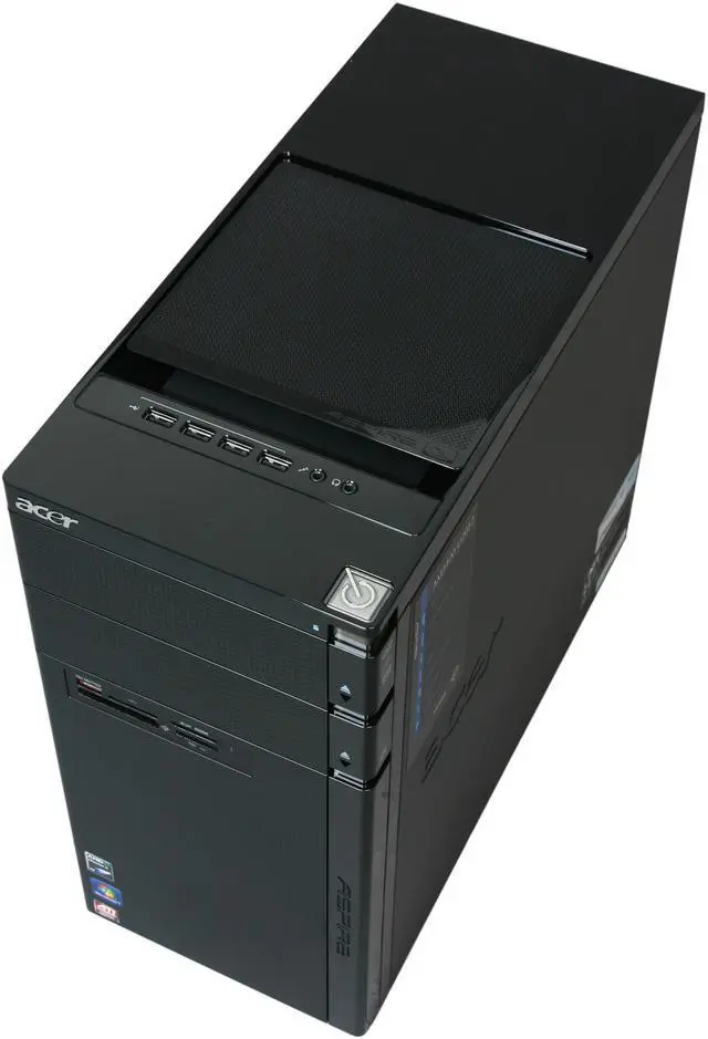 Alt view image 8 of 11 - Acer Desktop PC Aspire AM3400-U2052 AMD Phenom II X4 820 6GB DDR3 640GB HDD ATI Radeon HD 5450 Windows 7 Home Premium 64-bit