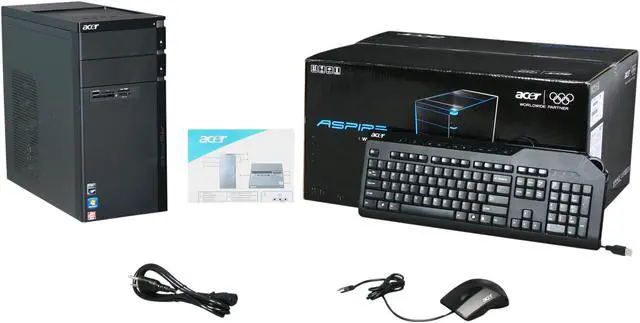 Alt view image 11 of 11 - Acer Desktop PC Aspire AM3400-U2052 AMD Phenom II X4 820 6GB DDR3 640GB HDD ATI Radeon HD 5450 Windows 7 Home Premium 64-bit