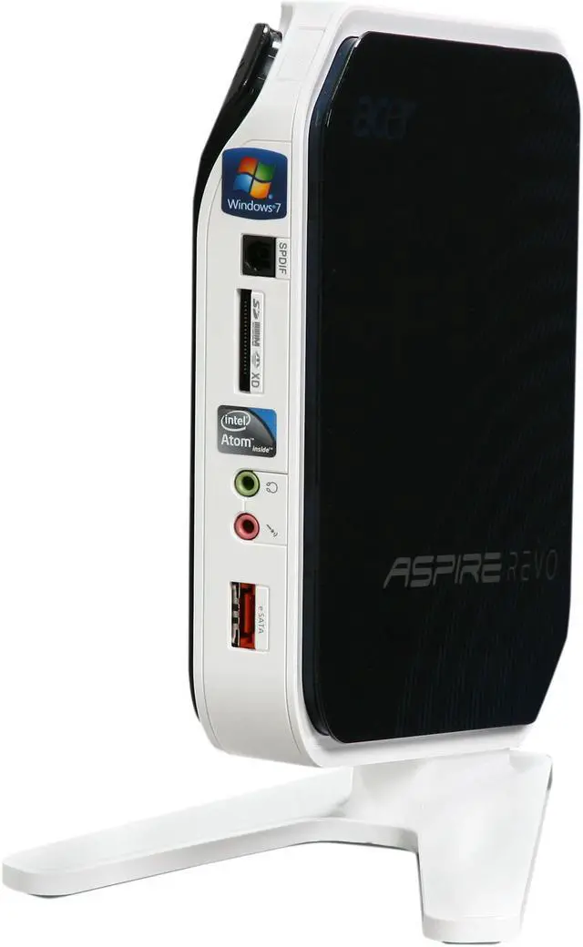 Alt view image 3 of 7 - Acer Nettop AspireRevo AR3610-U2002 Intel Atom 330 2GB DDR2 250GB HDD Windows 7 Home Premium 64-bit