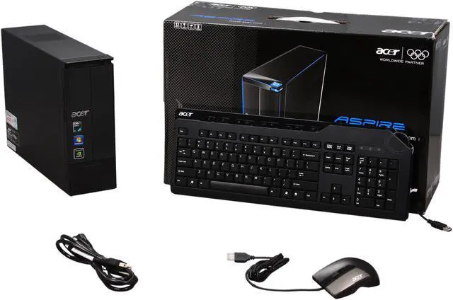 Alt view image 9 of 9 - Acer Desktop PC Aspire AX3400-U2012 AMD Athlon II X3 435 4GB DDR3 500GB HDD NVIDIA GeForce 9200 Windows 7 Home Premium 64-bit