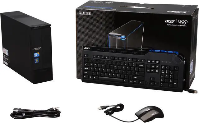 Alt view image 9 of 9 - Acer Desktop PC Aspire AX3950-U2042 Intel Core i3-540 6GB DDR3 1TB HDD Intel HD Graphics Windows 7 Home Premium 64-bit