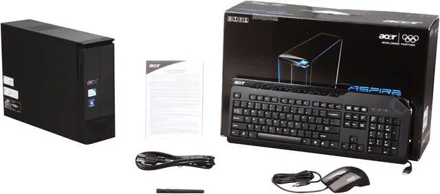 Alt view image 8 of 8 - Acer Desktop PC Aspire AX3910-U3012 Intel Pentium E5700 4GB DDR3 640GB HDD Intel GMA X4500 Windows 7 Home Premium 64-bit