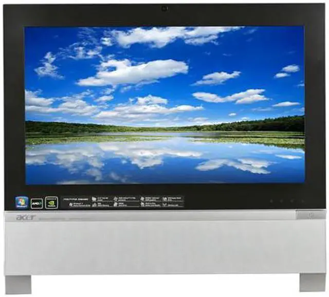 Alt view image 2 of 7 - Acer All-in-One PC Aspire AZ3100-U3072 (PW.SET02.004) AMD Athlon II 170u 3GB DDR3 500GB HDD 21.5" Windows 7 Home Premium 64-bit