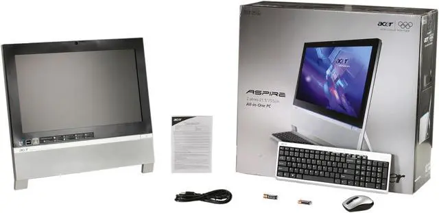 Alt view image 7 of 7 - Acer All-in-One PC Aspire AZ3100-U3072 (PW.SET02.004) AMD Athlon II 170u 3GB DDR3 500GB HDD 21.5" Windows 7 Home Premium 64-bit