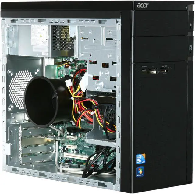 Alt view image 6 of 10 - Acer Desktop PC Aspire AM3910-U4012 (PT.SDX02.086) Intel Core i3-550 6GB DDR3 1TB HDD Intel HD Graphics Windows 7 Home Premium 64-bit