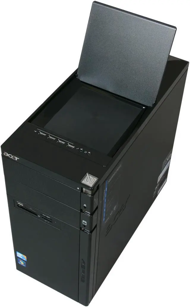Alt view image 8 of 10 - Acer Desktop PC Aspire AM3910-U4012 (PT.SDX02.086) Intel Core i3-550 6GB DDR3 1TB HDD Intel HD Graphics Windows 7 Home Premium 64-bit