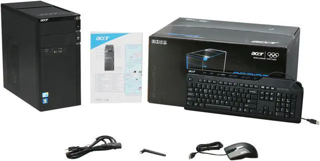 Alt view image 10 of 10 - Acer Desktop PC Aspire AM3910-U4012 (PT.SDX02.086) Intel Core i3-550 6GB DDR3 1TB HDD Intel HD Graphics Windows 7 Home Premium 64-bit
