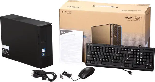 Alt view image 9 of 9 - Acer Desktop PC Aspire AX1920-UR20P (PT.SG8P2.001) Intel Pentium E6700 4GB DDR3 1TB HDD Intel GMA X4500HD Windows 7 Home Premium 64-bit
