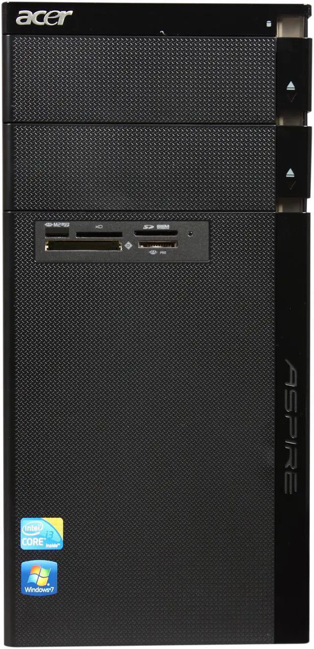 Alt view image 2 of 10 - Acer Desktop PC AM3910-UR30P (PT.SDXP2.001) Intel Core i3-540 2GB DDR3 500GB HDD Intel HD Graphics Windows 7 Home Premium 64-Bit