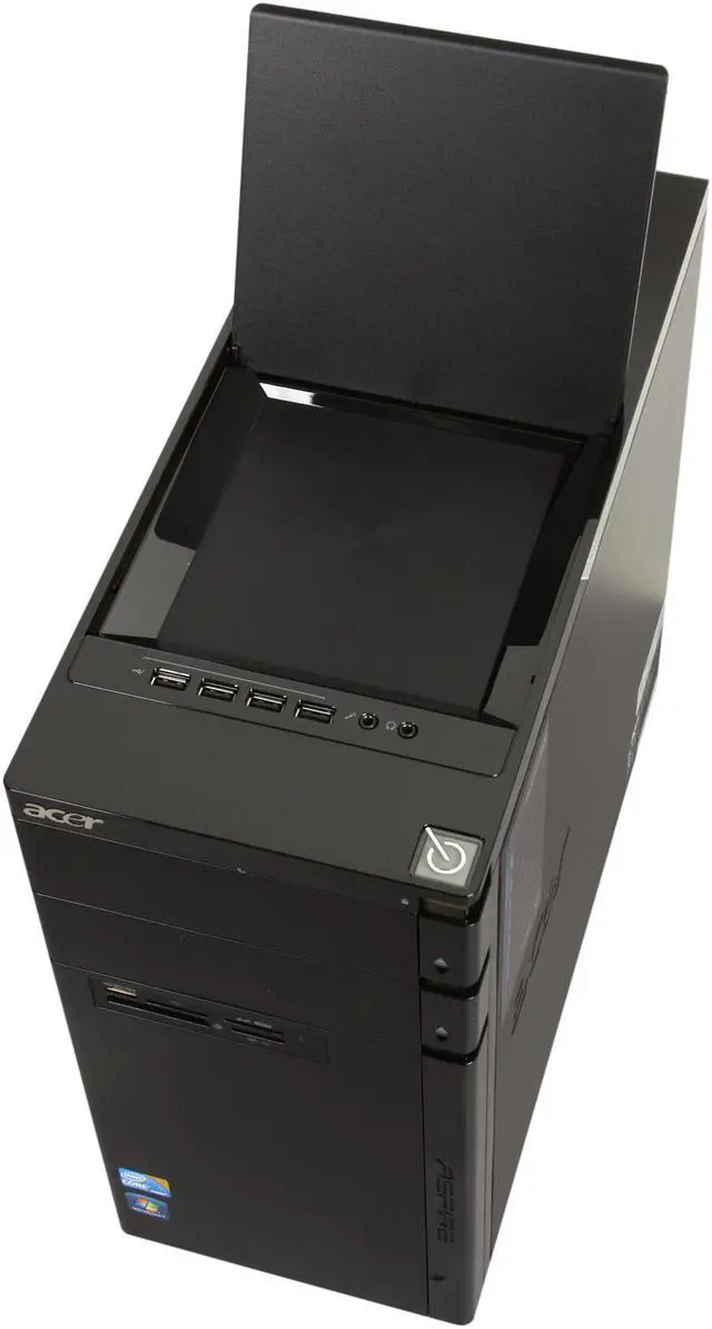 Alt view image 5 of 10 - Acer Desktop PC AM3910-UR30P (PT.SDXP2.001) Intel Core i3-540 2GB DDR3 500GB HDD Intel HD Graphics Windows 7 Home Premium 64-Bit