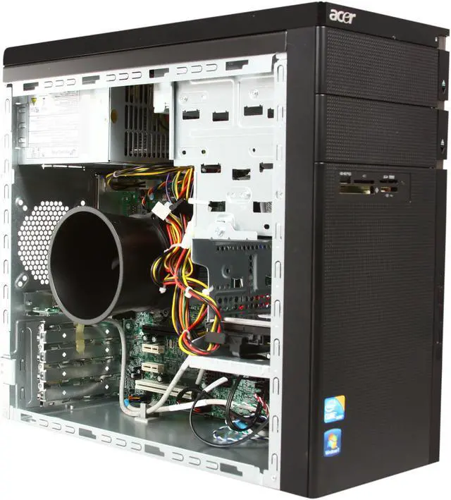 Alt view image 8 of 10 - Acer Desktop PC AM3910-UR30P (PT.SDXP2.001) Intel Core i3-540 2GB DDR3 500GB HDD Intel HD Graphics Windows 7 Home Premium 64-Bit