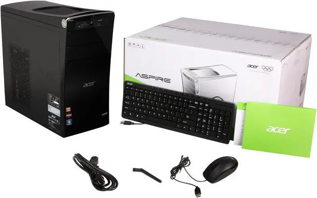 Alt view image 10 of 10 - Acer Desktop PC AM3450-UR10P (PT.SHDP2.004) AMD FX-Series FX-8100 6GB DDR3 1TB HDD AMD Radeon HD 7350 1GB Windows 7 Home Premium 64-Bit