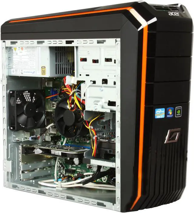 Alt view image 7 of 10 - Acer Desktop PC Predator AG3610-UR10P (PT.SHBP2.002) Intel Core i7-2600 8GB DDR3 2TB HDD NVIDIA GeForce GT 530 Windows 7 Home Premium 64-Bit