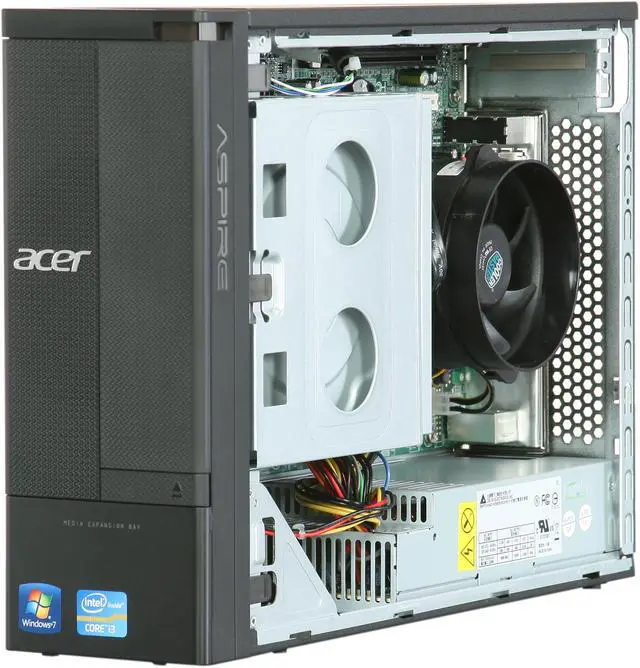 Alt view image 7 of 9 - Acer Desktop PC AX1930-UR10P (PT.SGAP2.003) Intel Core i3-2120 4GB DDR3 500GB HDD Intel HD Graphics Windows 7 Home Premium 64-Bit