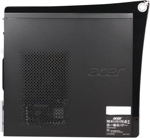 Alt view image 4 of 10 - Acer Desktop PC Aspire AM3970-UR13P (PT.SHAP2.019) Intel Core i5-2320 8GB DDR3 1.5TB HDD Intel HD Graphics Windows 7 Home Premium 64-Bit
