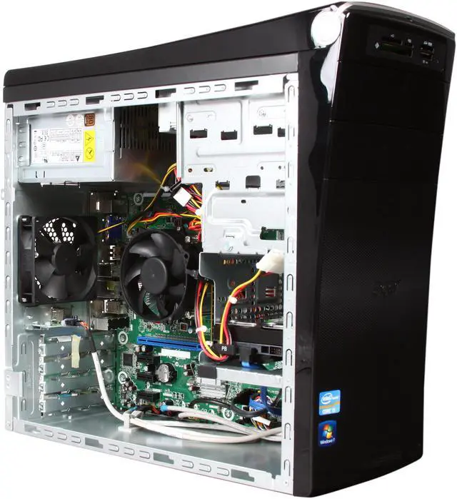 Alt view image 8 of 10 - Acer Desktop PC Aspire AM3970-UR13P (PT.SHAP2.019) Intel Core i5-2320 8GB DDR3 1.5TB HDD Intel HD Graphics Windows 7 Home Premium 64-Bit