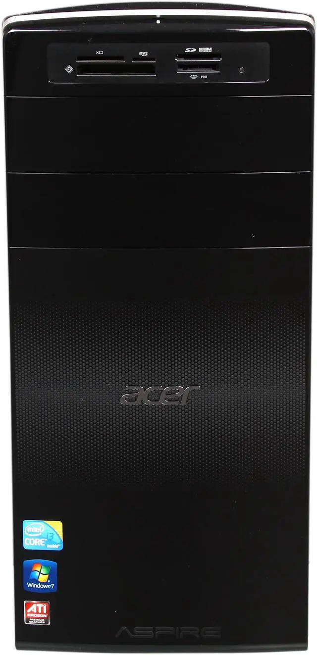 Alt view image 2 of 10 - Acer Desktop PC Aspire AM3910-UR10P (PT.SDXP2.002) Intel Core i3-540 2GB DDR3 500GB HDD AMD Radeon HD 6450 512MB Windows 7 Home Premium 64-Bit