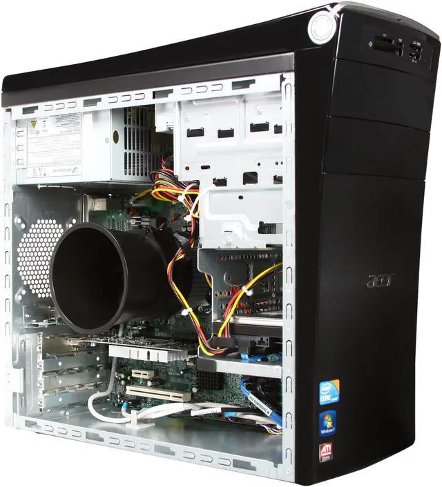 Alt view image 8 of 10 - Acer Desktop PC Aspire AM3910-UR10P (PT.SDXP2.002) Intel Core i3-540 2GB DDR3 500GB HDD AMD Radeon HD 6450 512MB Windows 7 Home Premium 64-Bit