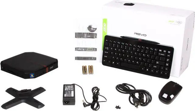 Alt view image 9 of 9 - Acer Desktop PC Revo RL70-UR10P (PT.SJ4P2.001) AMD E-450 2GB DDR3 500GB HDD AMD Radeon HD 6320 Windows 7 Home Premium 64-Bit