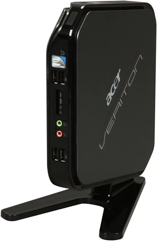 Alt view image 3 of 8 - Acer Desktop PC Veriton N VN281G-UA4252W (PS.VBGP3.003) Intel Atom D425 2GB DDR3 500GB HDD Intel GMA 3150 Windows 7 Professional 32-Bit
