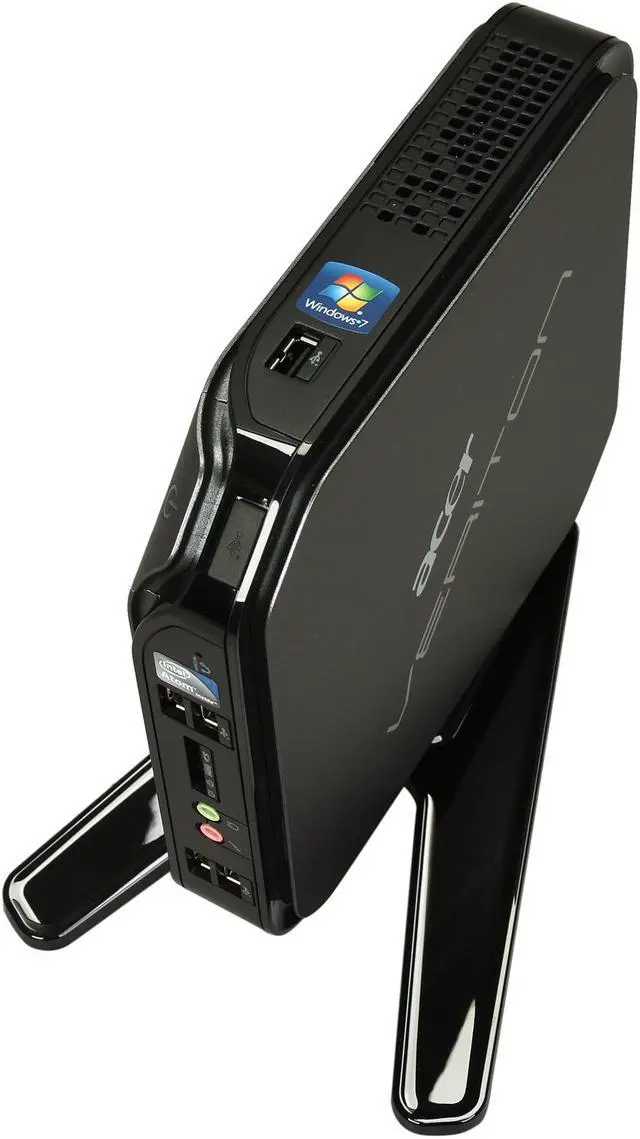 Alt view image 7 of 8 - Acer Desktop PC Veriton N VN281G-UA4252W (PS.VBGP3.003) Intel Atom D425 2GB DDR3 500GB HDD Intel GMA 3150 Windows 7 Professional 32-Bit