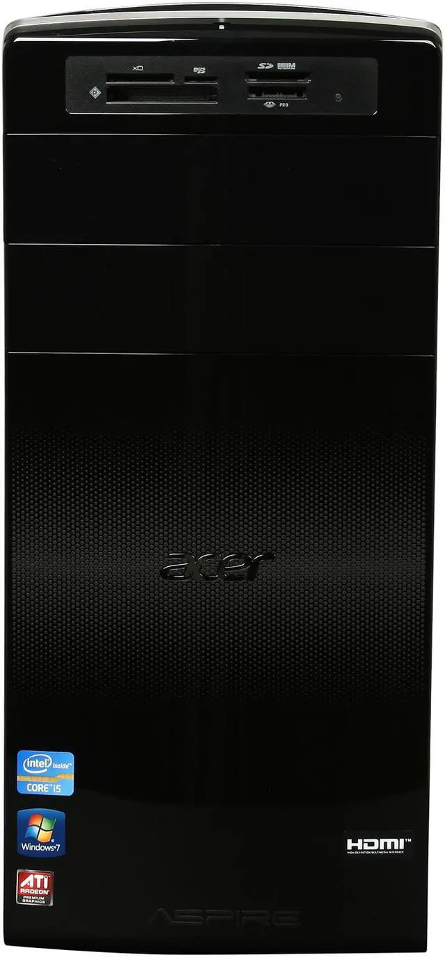Alt view image 2 of 10 - Acer Desktop PC Aspire M3 AM3970-UR14P (DT.SJYAA.003) Intel Core i5-3450 8GB DDR3 2TB HDD AMD Radeon HD 7570 1GB Windows 7 Home Premium 64-Bit