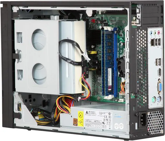 Alt view image 7 of 9 - Acer Desktop PC Aspire AX1430G-UW30P (PT.SHWP2.001) AMD E-450 4GB DDR3 1TB HDD AMD Radeon HD 6320 Windows 7 Home Premium 64-Bit